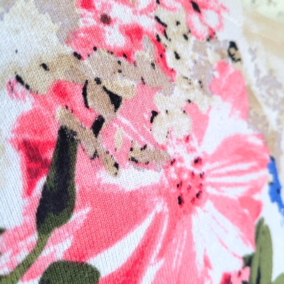 Floral Cardigan with Crystal Snaps - Picture 6 of 6